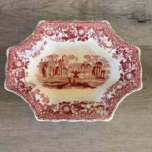 Vintage Mason's Patentironstone China Vista England  Dish 7” By 5”